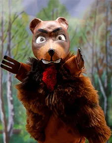 marionnette ours brun